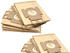 vhbw 20x Staubsaugerbeutel Ersatz für Filterclean M 7 für Staubsauger - Papier, Typ K, 21cm x 13,2cm, Sandfarben