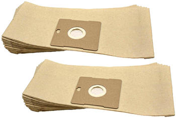 vhbw 20x Staubsaugerbeutel Ersatz für Grundig Typ G - Hygiene Bag für Staubsauger - Papier, 35cm x 16cm