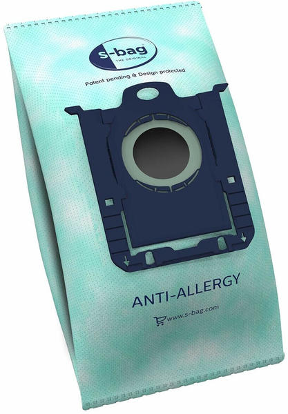 AEG GR206S Staubsaugerbeutel s-Bag Anti-Allergy, 4 Synthetik Staubsaugerbeutel für AEG UltraSilencer