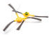 vhbw 2x Seitenbürste kompatibel mit Ecovacs Deebot Slim 2 Saugroboter Reinigungsbürsten Set, grau / gelb