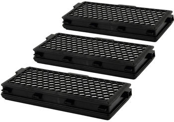 McFilter 3 HEPA-Filter, geeignet für Miele S8340 EcoLine PowerLine S8, passgenau, schwarz, Alternative zu SF-AH 50