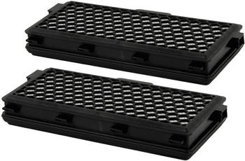 McFilter 2 HEPA-Filter, geeignet für Miele S8340 EcoLine PowerLine S8, passgenau, schwarz, Alternative zu SF-AH 50