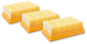 vhbw 3x Flachfaltenfilter kompatibel mit Kärcher WD6, WD 5 V-25/5/22, WD6 P, WD 5 S V-25/5/22, WD6 P Premium -