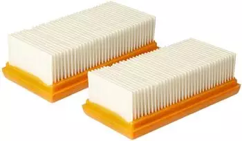 vhbw Flachfaltenfilter Ersatz für Nilfisk 107413541 für, Nass- und Trockensauger