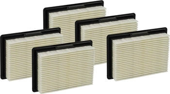 vhbw Flachfaltenfilter passend für Bosch EasyVac 12 3 603 CD0 000, 8 V LI 3 601 JE3 000, GAS