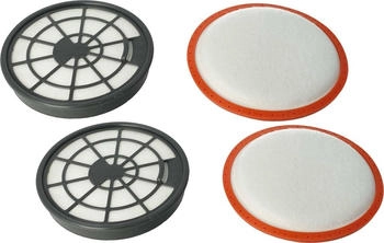 vhbw Filter-Set kompatibel mit Dirt Devil DD2620, DD2620-0, DD2620-1, DD2620-2, DD2620-3 Staubsauger 4x Filter (Abluft-Filter, Motorschutz-Filter)
