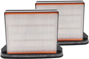vhbw 2x Staubsaugerfilter kompatibel mit Berner BWDVC Top Permanent, Top Perm, Perm M BG Staubsauger HEPA-Faltenfilter-Nassfilter Schwarz Grau