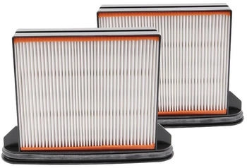 vhbw 2x Staubsaugerfilter kompatibel mit Bosch GAS50, GAS25, GAS25L SFC, GAS50M Staubsauger HEPA-Faltenfilter-Nassfilter Schwarz Grau Weiß