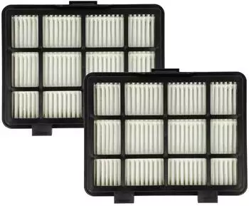 vhbw Staubsaugerfilter HEPA, 2er-Pack, schwarz/weiß (180981758-10)