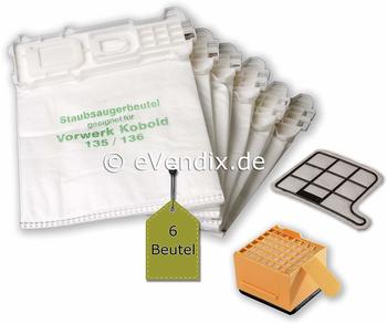 eVendix 8 teiliges Sparset passend für Vorwerk Kobold VK eVendix 8 teiliges Sparset passend für Vorwerk Kobold VK