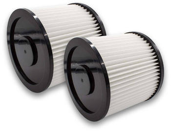 vhbw 2x Rund-Filter passend für Aqua Vac Gusty 30 / 50, Super 22, Industrial 30, Industrial 35, Ind