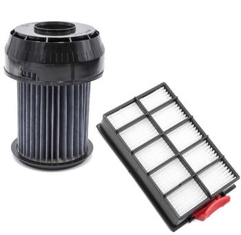 vhbw Filter-Set kompatibel mit Bosch BGS 614 M1, 61466/01 Roxx`x Pro Energy, 6146601