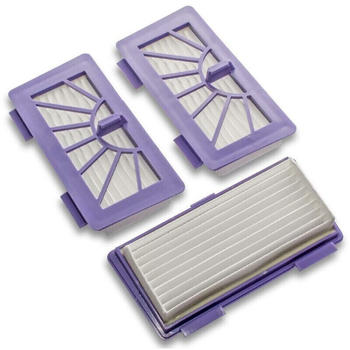 vhbw Hepa Allergie Filter Set lila passend für Neato XV Essential.