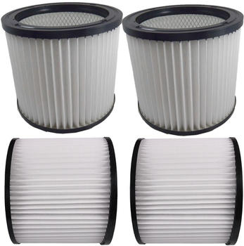 TradeShop 2x Rundfilter Lamellenfilter für AEG NT 1100 Alaska WVC 1600 Aldi Workzone Nass- und Trockensauger Budget WVC 1600 GO On NT 1300i LIV Extra 2000