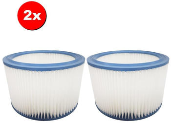 TradeShop 2x Patronen-Filter / Rundfilter / Lamellenfilter für Makita VC2010L VC2512L VC3011L VC3511L VC2012L VC2511 VC3012L VC3012M P-70219 83203BJA