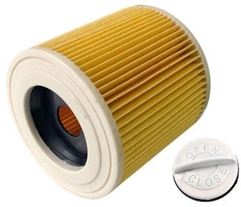 TradeShop Patronen-Filter inkl. Verschlussschraube für Kärcher 6.414-547.0 6.414-552.0 6.414-772.0 9.755-260.0 A 1000 A 1001 A 2003 A 2004 A 2014 CarVac A 2024 pt A 2054 Me A 2064 PT A 2074 PT A 2101