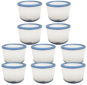 TradeShop 10x Patronen-Filter / Zylinderfilter / Ersatz-Filter für VC 25 L MC VC 26 L MC VCE 26 L MC Gisowatt Professional 50X Herkules SR 30 A SR 20 SR 50