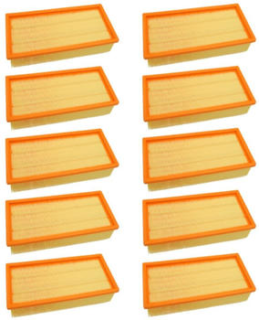 TradeShop 10x Trade-Shop Flachfilter Ersatz Lamellen-Filter für Kärcher NT 65/2 Eco NT 65/2 Eco Tc NT 72/2 Eco Tc NT 75/2 Ap Me Tc Hilti VC 60-U
