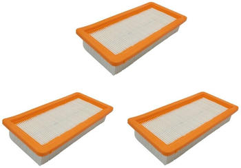 TradeShop 3x Motorschutz-Filter Flachfaltenfilter Lamellenfilter Ersatz für Kärcher 6.414-631.0 DS 5200 DS 5500 DS 5600 DS 5800 DS 6000 DS 6 DS 6 Premium K 5500