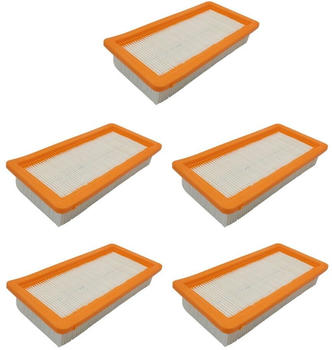 TradeShop 5x Motorschutz-Filter Flachfaltenfilter Lamellenfilter Ersatz für Kärcher 6.414-631.0 DS 5200 DS 5500 DS 5600 DS 5800 DS 6000 DS 6 DS 6 Premium K 5500