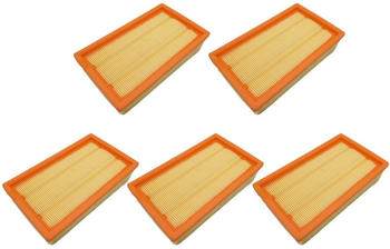 TradeShop 5x Trade-Shop Flachfalten-Filter Lamellenfilter für Kärcher NT 25/1 Ap NT 30/1 Tact L NT 30/1 Tact Te H NT 30/1 Tact Te L NT 35/1 Ap NT 35/1 AP TE