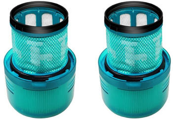 TradeShop 2x Trade-Shop HEPA-Filter Vormotorfilter Türkis kompatibel mit Dyson V11 Absolute / Pro, Extra, Extra+, Extra Pro, SV14, 970013-02, DY-970013-02