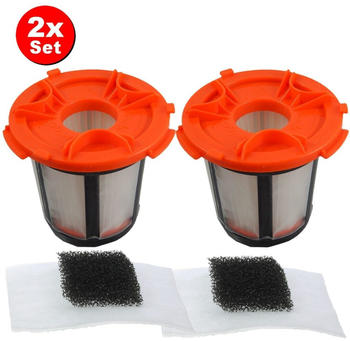 TradeShop 2x 3in1 Filter-Set Staubsaugerfilter Hepa-Filter Filterpatrone für Zanussi ZAN7360 ZAN7361 ZAN7365 ZAN7370 ZAN1656 ZAN1650 ZAN1660 ZAN1650UK ZAN1655