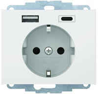 Berker Steckdose SCHUKO/USB 48047009
