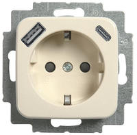 BUSCH JAEGER SCHUKO Steckdose USB-A+C 20 EUCB2USBAC-212 (2CKA002011A6295)