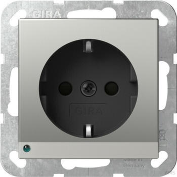 Gira SCHUKO LED-Leuchte + SH System 55 Edelstahl