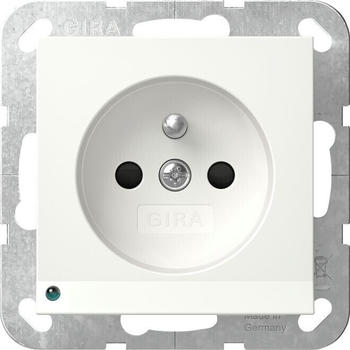Gira 448903 Steckdose Erdstift LED-Leuchte + Shutter System 55 Reinweiß