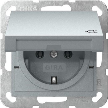 Gira 445426 Schutzkontakt-Steckdose KD System 55 F Alu Gira 445426 Schutzkontakt-Steckdose KD System 55 F Alu