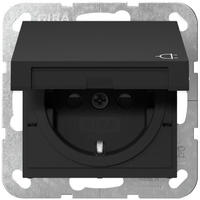Gira 4414005, Gira 4414005 SCHUKO-Steckdose mit Klappdeckel mit Shutter System 55