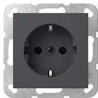 Gira SCHUKO-Steckdose 16A 250V mit Shutter ohne Befestigungskrallen System 55