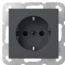 Gira SCHUKO + SH o.Kr. System 55 anthrazit