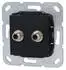 Gira Einsatz SAT F-Buchse 2fach schwarz 565110