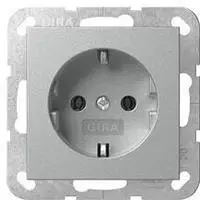 Steckdose o.Kr. Alu 446626 4010337095118 Gira
