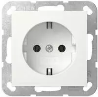 Gira Schuko-steckd. Srk System 55 Reinwei&szlig; M [418027], 4180 27