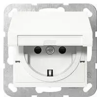 Gira 475403 SCHUKO-Steckdose 16 A 250 V~ mit Klappdeckel und Shutter...