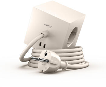 Avolt Square 1 Mehrfachsteckdose USB-C 30W 1,8 m nomad sand