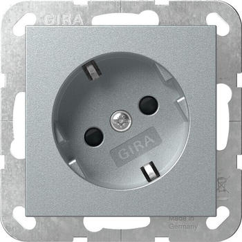 Gira 441826 Schutzkontakt-Steckdose 30&deg; + Shutter System 55 F Alu