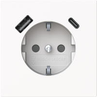 BUSCH JAEGER BJ SCHUKO -/USB-A+C20 EUCB2USBAC-44MSteckdose Safety+ (2CKA002011A6318)