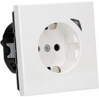 Jung HOME SCHUKO Steckdose Serie LS SAFETY+ Alpinwei&szlig; BTLS1521SWW