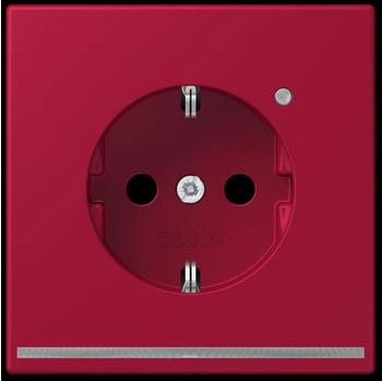 Jung LC1520-OLNW229 Schuko-Steckdose mit LED-Orientierungslicht Safety+ LC32100 (Duroplast lackiert) Rouge Carmin Les Couleurs® Le Corbusier