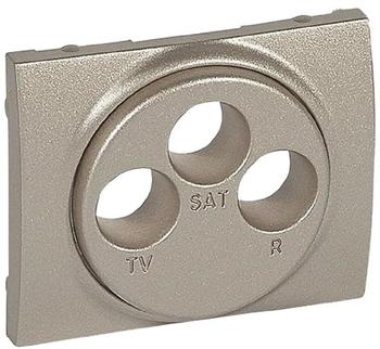 Legrand 771473 Abdeckung Antennen-Steckdose 3-Loch TV-R-SAT System Galea titanium 1