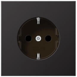 Jung AL1521D SCHUKO®-Steckdose 16 A 250 V ~ Schraubklemmen Aluminium lackiert Serie LS dark