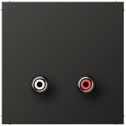 Jung MAAL1021AN Multimedia-Anschlusssystem Cinch Audio Serie LS anthrazit