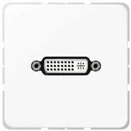 Jung MACD1193WW Multimedia-Anschlusssystem DVI Serie CD alpinwei&szlig;