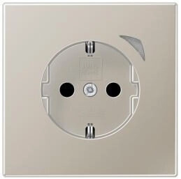 Jung BTES1521SE-L HOME SCHUKO® Steckdose Energy 16 A 250 V ~ mit Funktionsanzeige SAFETY+ Serie LS Edelstahl BTES1521SEL
