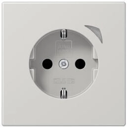Jung BTLS1521SLG HOME SCHUKO® Steckdose 16 A 250 V ~ mit Funktionsanzeige SAFETY+ Serie LS lichtgrau